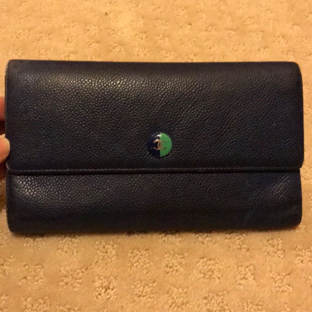 Chanel Long Wallet With Snap!